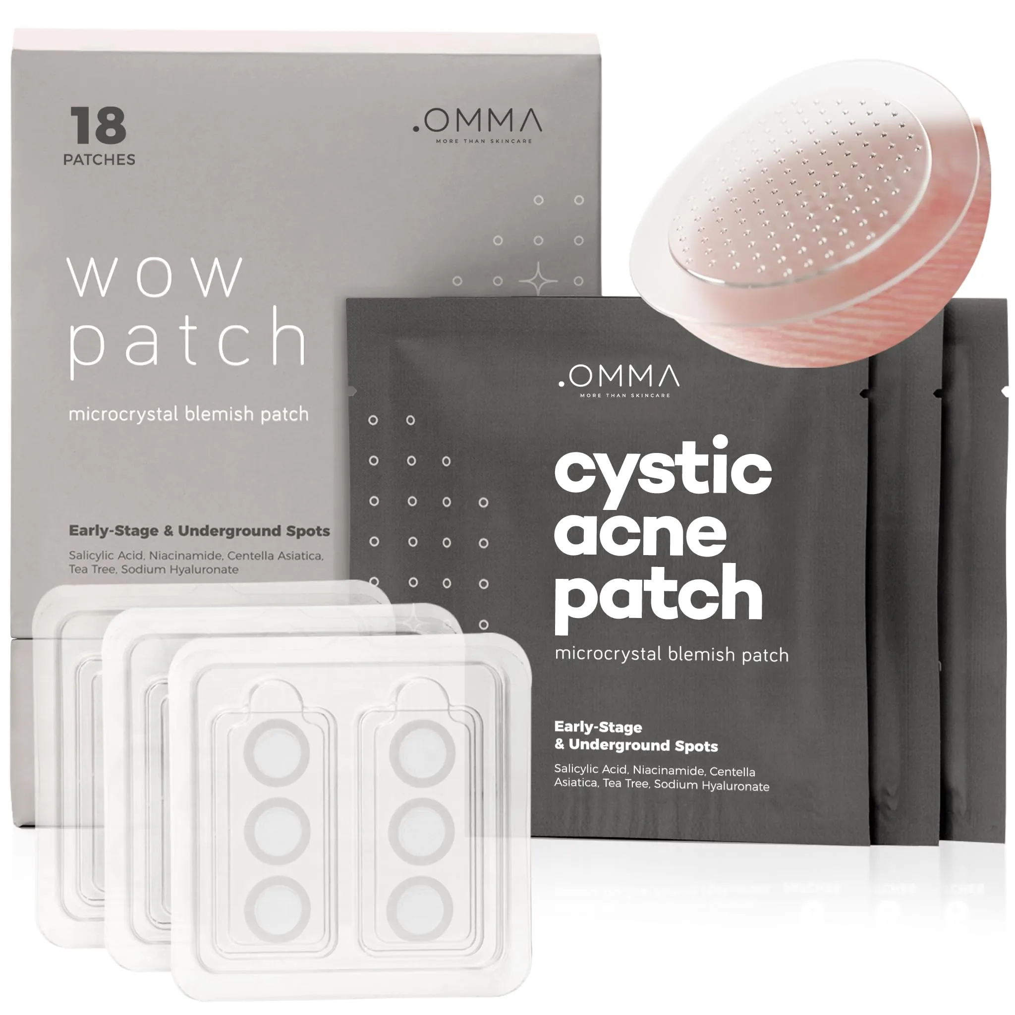 OMMA Micropoint Acne Patch, Cystic Acne Patches | Efficient Pimple Patches Micro