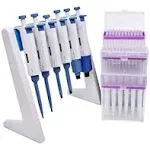 Complete 6 Micropipettes Kit,Includes 6 Pipettes (0.1-2.5μ<wbr/>l, 0.5-10μl,