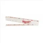 Milwaukee  78 in. L x 1-3/8 in. W Plastic  Engineer  Folding Rule  SAE