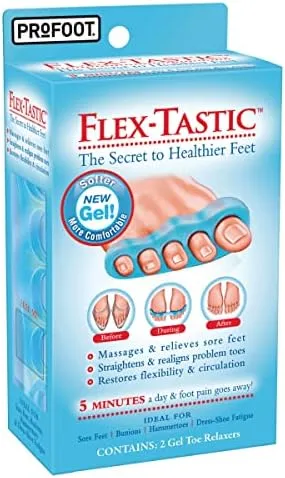 Flex Tastic Flex-Tastic Gel Toe Relaxers - 2 toe relaxers