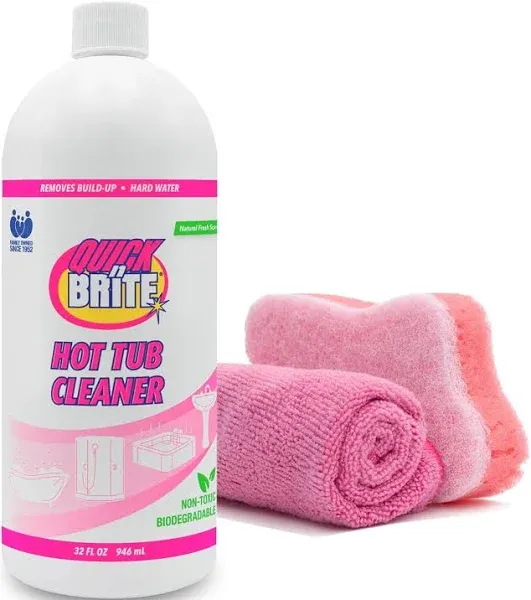 Quick N Brite Heavy Duty Hot Tub Cleaner Kit