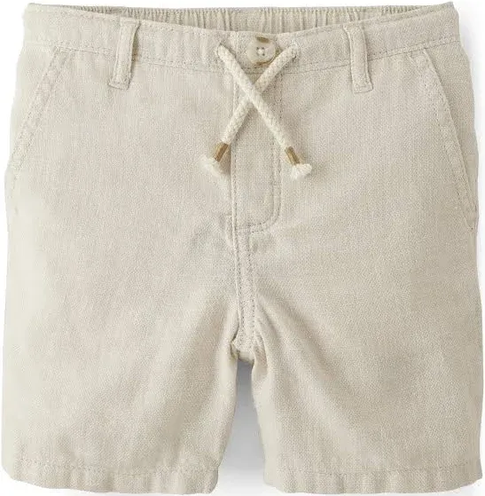 Gymboree Baby Girls' and Toddler Linen Chino Shorts