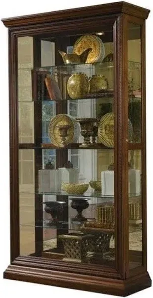 Pulaski Edwardian Two Way Sliding Door Curio