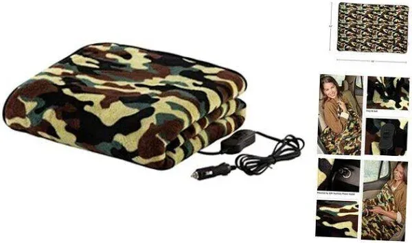 Stalwart Multi Camo Heated Blanket