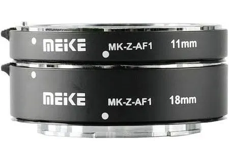 MK-Z-AF1 11mm,18mm FF Macro Metal AF Extension Tube Adapter Ring for Nikon Z