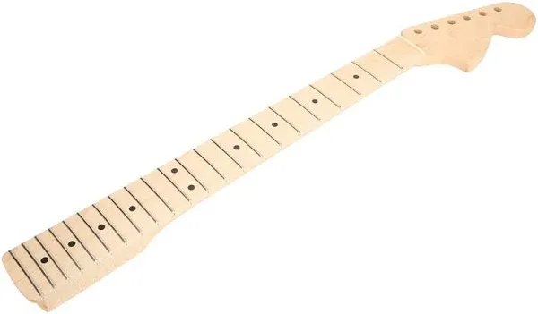 Guitar Neck, 22 Fret Maple Guitar Neck Fingerboard Replacement for ST Electric Guitar Electric Guitar Neck