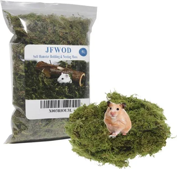 JFWOD 5L Forest Moss for Hamster Syrian Gerbils Bedding