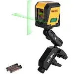 PREXISO 65FT Laser Level Self-Leveling Cross-Line Horizontal Vertical Green Beam 840128501740 | eBay