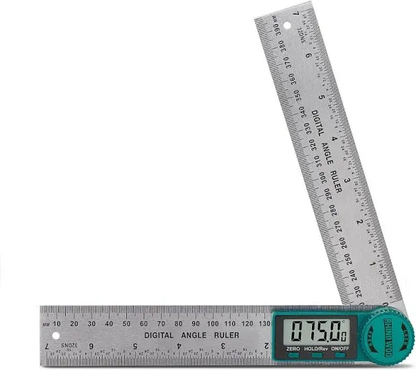 Digital Angle Finder Protractor, Angle Finder Ruler with 7inch/200mm, Angle M...