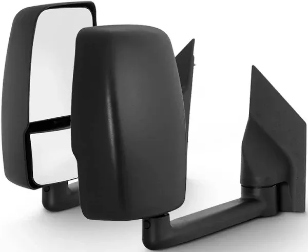 AKKON - For 2003-19 Chevy Express 1500/2500/3500 + GMC Savana 1500/2500/3500 Full-Size Van Manual Towing Towing Mirrors Pair Set