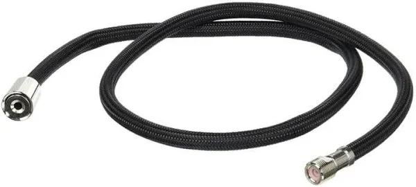 Rohl 47" Perrin & Rowe Sidespray Black Nylon Hose with Rinse Hose Ferrule 9.28426