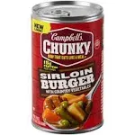 Campbell's Chunky Soup, Sirloin Burger With Country Vegetables, ` (18.8 oz)