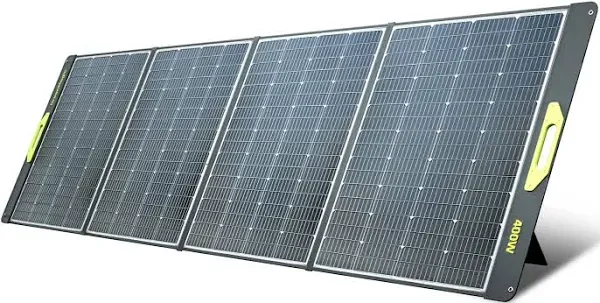 Greenmagic Portable 400 Watt Solar Panel, 39V Foldable, Durable Foldable, Durable Compatiable with Most 40v Portable Solar Generator, Power Station on The Market