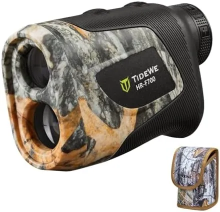 TideWe Hunting Rangefinder 700/1000Y Camo Laser Range Finder 6X Magnification