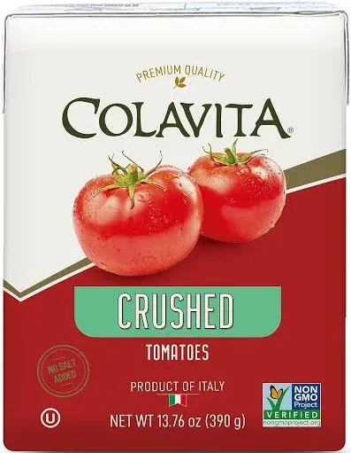 Colavita Italian Crushed Tomatoes, Recart Box, 13.76 Ounce