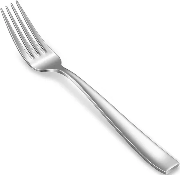 KEAWELL Premium 4-Piece Louis Dinner Fork, 18/10 Stainless Steel, Set of 4, Fine Fork Set with Squared Edge, Dishwasher Safe (8.3 inches)