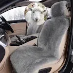 Real Genuine Sheepskin Seat Covers for Cars SUV Trucks Van RV Front Seats She...