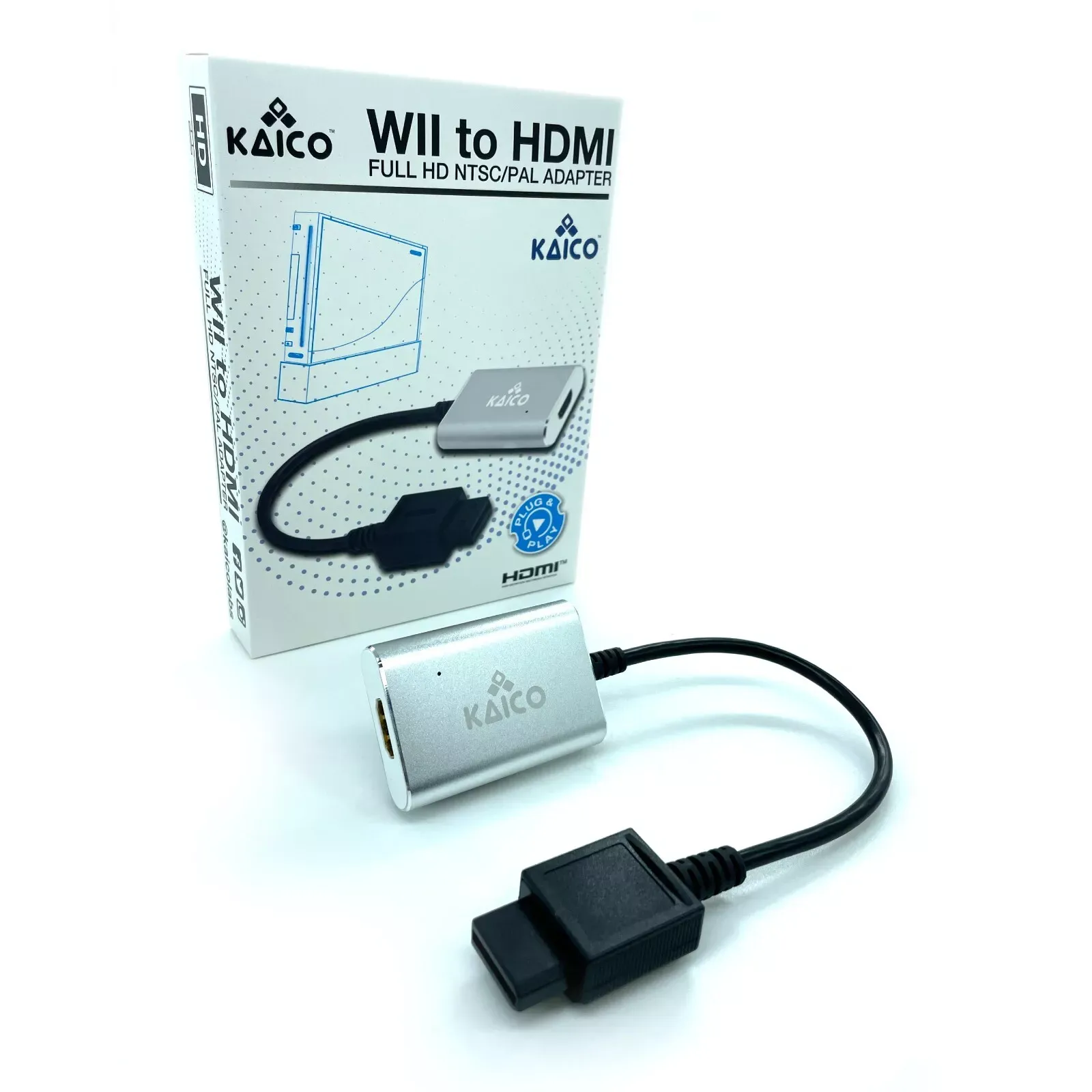 Kaico Wii HDMI Adapter for use with Nintendo Wii Consoles - Component Video HDMI