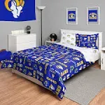 FOCO NFL Team Logo Bed in a Bag Comforter Sheets Pillow Cases Bedding 5-Piece