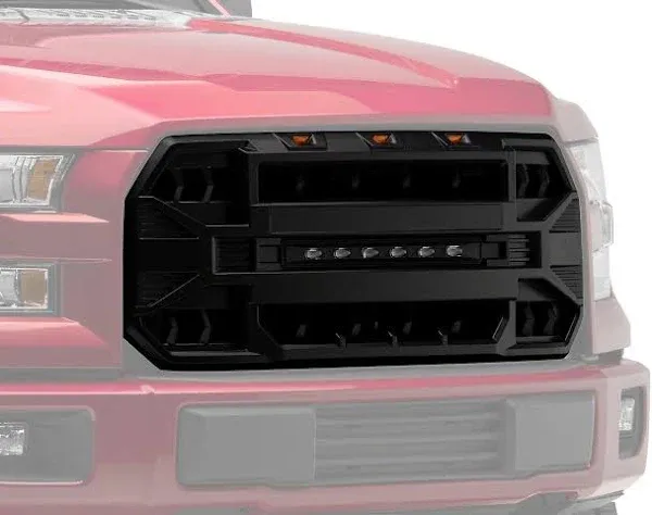 AMERICAN MODIFIED Armor Grille w/Off Road Lights 2015-2017 Ford F150 (Open Box)