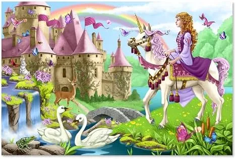 Fairy Tale Castle Jumbo Jigsaw Floor Puzzle (48 Pcs, 2 X 3 Feet) - FSC Certified