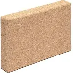 Go4Cork Cork Yoga Block - Slim | 8 x 12 x 2" | Non-Toxic, Alternative to Foam Yoga Bricks | Odorless, Soft, Non-Slip, Yoga Wedge | Yogi Gift