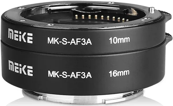 MEIKE MK-S-AF3A AF Auto Focus Macro Extension Tube Adapter Ring for Sony Mirrorless E-Mount FE-Mount A7 NEX Camera A7 A7II A7M2 NEX3 NEX5