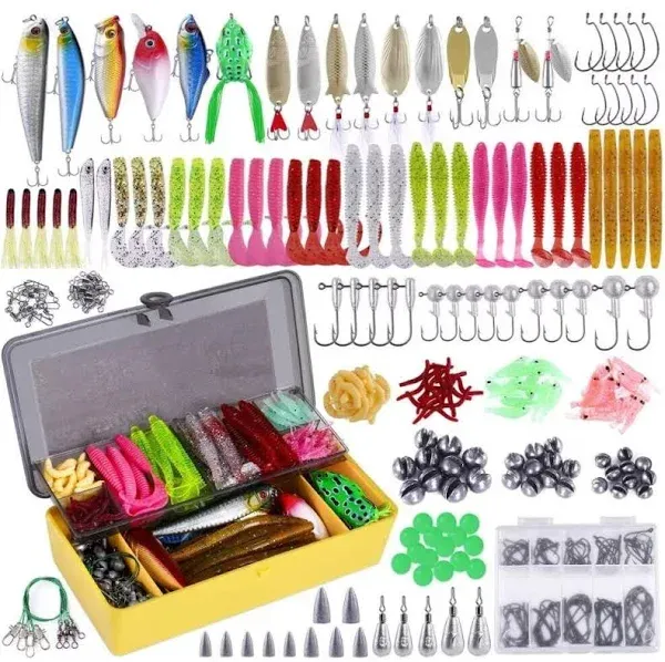 302-Piece Fishing LURES Baits Tackle Kit