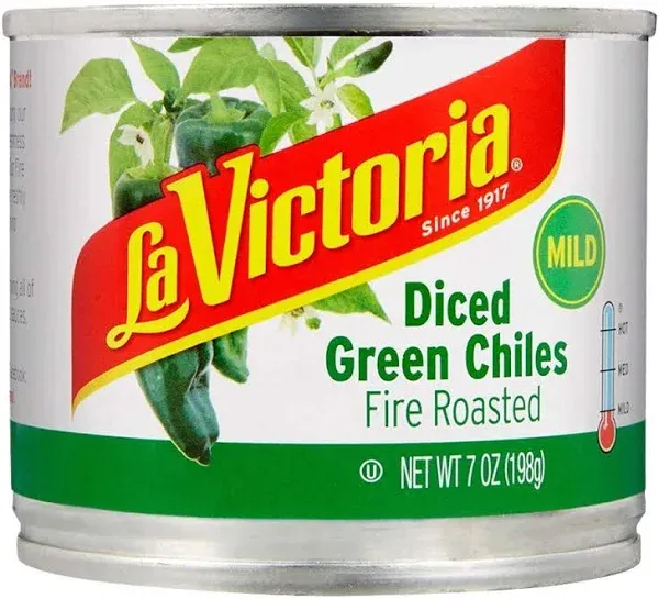 La Victoria Fire Roasted Diced Green Chiles Mild