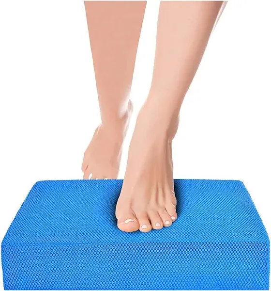 Balance Board Foam Pad, Yoga Mat Small, Size 12.2X9.4X2.4in<wbr/>ch Rocker Board Ph...