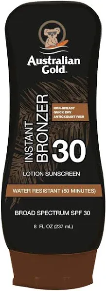 Australian Gold SPF 30 Instant Bronzer Lotion