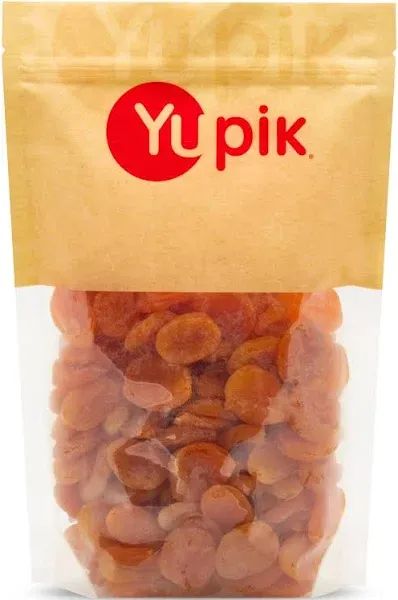 Yupik Dried Turkish Apricots, 2.2 lb, Dried Fruits, Pitted Apricots, No Added Sugar, Naturally Sweet, Oil-free, Source of Fiber, Healthy Snacks, Ideal for Baking & Topping