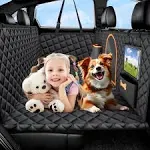 Bwakd Back Seat Extender for Dogs Large Hard Bottom Car Seat Cover Waterproof Sturdy Nonslip Pets Dog Hammock Backseat Protector for Car,SUVs