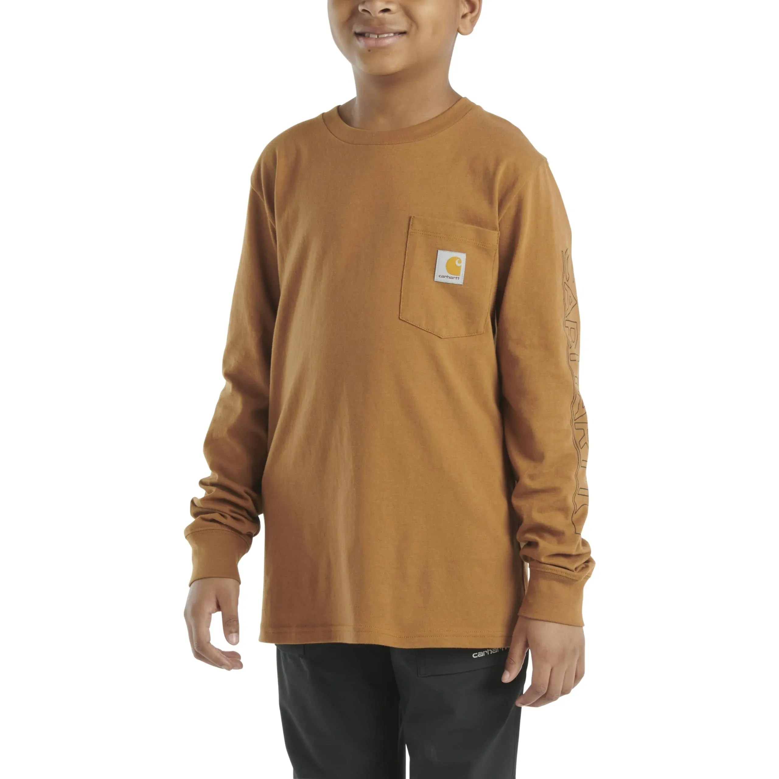 Carhartt Boys' Long Sleeve Pocket T-Shirt