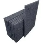 VSM 10-Pack: 6" x 9", Gray - Ultra Fine, Non-Woven Hand Pad, Silicon Carbide Grains, Rust and Oxidation Resistant, Multipurpose Abrasive Scrub Pad for Finishing and Cleaning