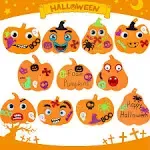 Max Fun Halloween Crafts for Kids, 312PCS Foam Pumpkins Pumpkin 