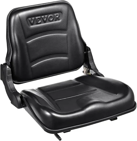 VEVOR Universal Fold Down Tractor Seat with Adjustable Angle Back