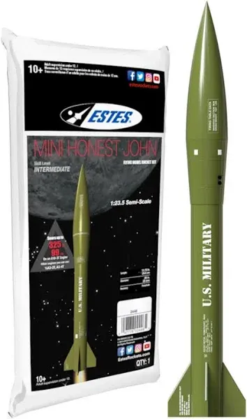 Estes 2446 Mini Honest John Model Rocket Kit, Skill Level 1