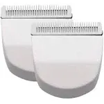 Audoc 2pcs White Professional Peanut Clippers/Trimmers Snap On Replacement Blades #2068-300-Fits Compatible with Peanut Hair Clipper