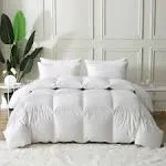 BPC King Size Down Comforter - All Season Down Comforter with Filling Down and Feather and 100% Cotton Cover - Duvet Insert or Stand-Alone Down comfor