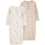 Baby Carter's 2-Pack Sleeper Gowns