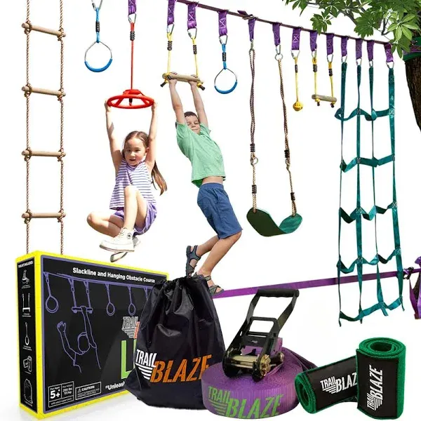 Trailblaze Ninja Warrior Obstacle Course for Kids Outside