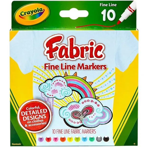 Crayola Fine Line Fabric Markers