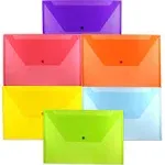 Plastic Envelopes with Snap Closure - Legal Booklet - 9 3/4 X 14 1/2 - Assorted