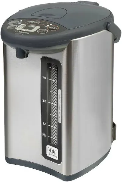 CD-WHC40XH Micom Water Boiler and Warmer, 135 Oz, Stainless Gray