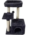 FISH&NAP Cute Cat Tree Kitten Cat Tower for Indoor Cat Condo Sisal Scratching Posts with Jump Platform Cat Furniture Activity Center Play House