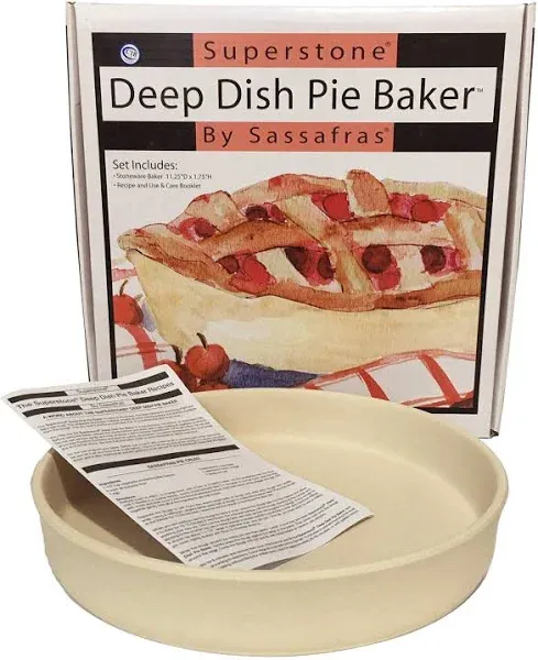 Vintage 1991 Sassafras Superstone Deep Dish Pizza &amp; Pie Baker Pre-owned New