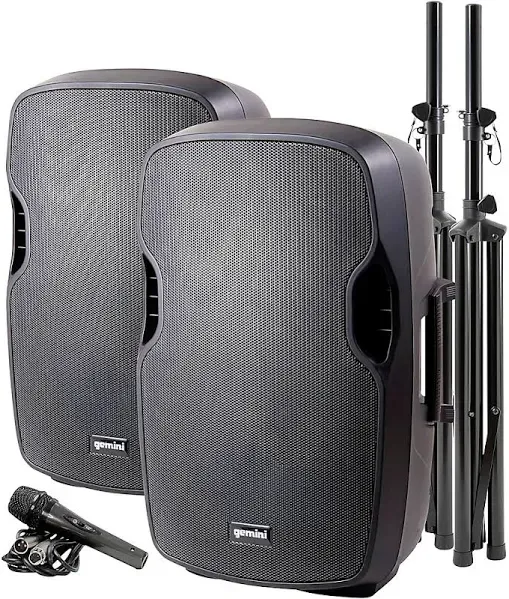 Gemini PA-SYS15 Dual-Speaker PA Package