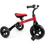 3 in 1 Tricycle for Toddlers Age 2-5 Years Old, Folding Kids Balance Bike with A