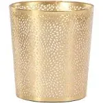 CosmoLiving by Cosmopolitan Glam Metal Small Waste Bin, Gold